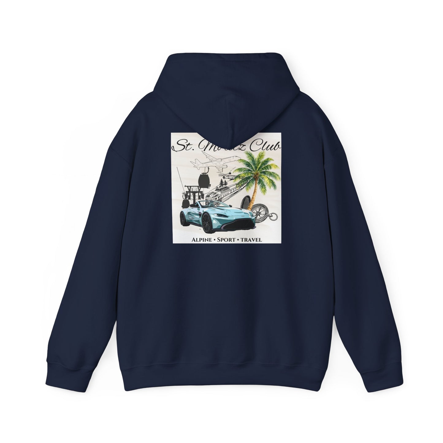 Vintage Travel Graphic Hooded Sweatshirt